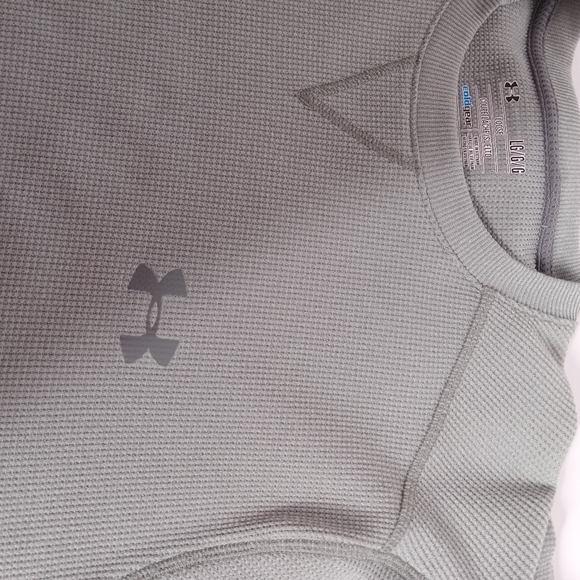 Under Armour Gray Long Sleeve Shirt MEN'S SIZE‎ LG. LOOSE EXCELLENT CONDITION - Picture 4 of 9
